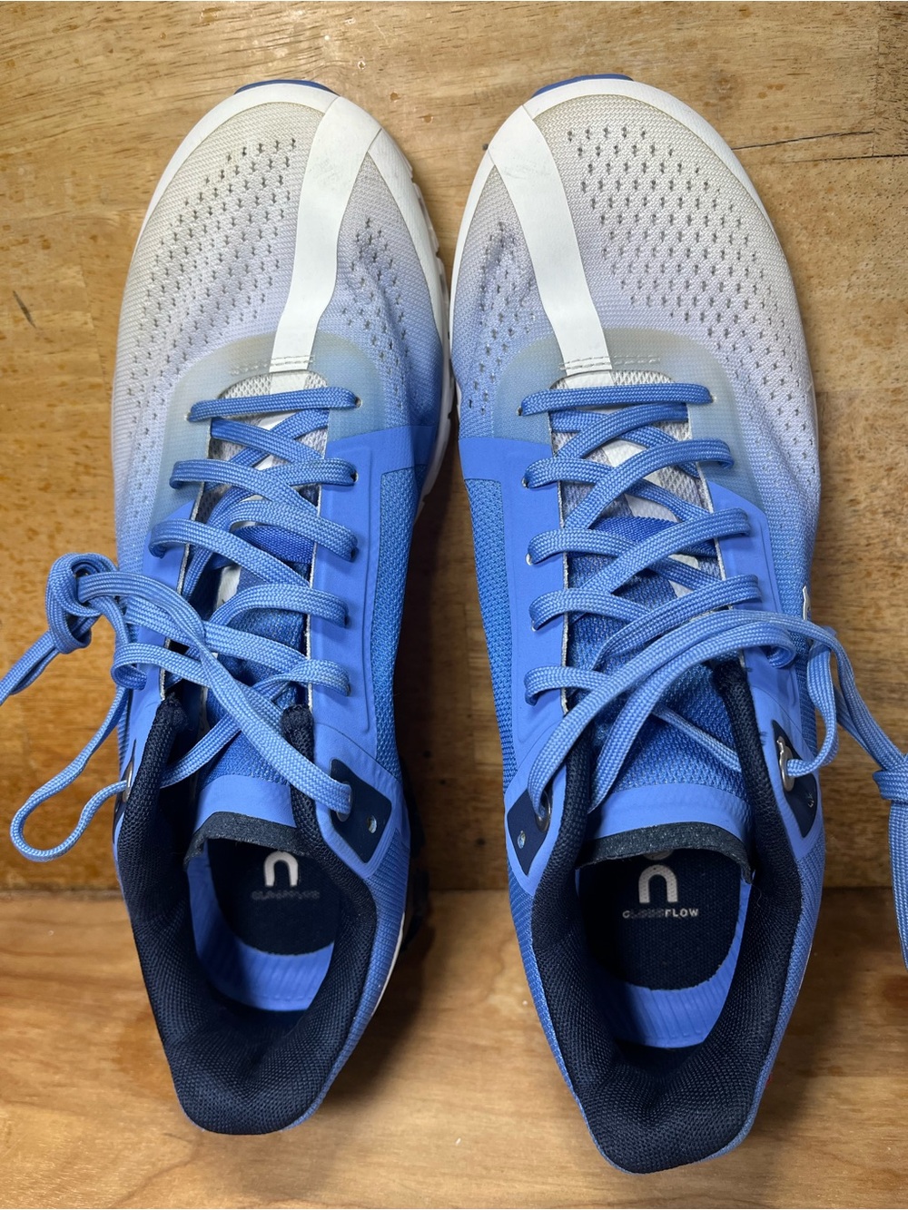 On CloudFlow 3.0 REFLECTIVE Womens Size 8 Running Shoes Sneakers Blue White - Picture 7 of 12